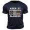 Keep it Classic Game Print Herren T-Shirt aus 100 % Baumwolle mit Grafik, klassisches Sporthemd, kurze Ärmel, bequemes T-Shirt, Sommer, Frühling, Mode, Designer-Kleidung