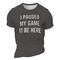 Herren Spiele Lustig T Shirt Kurzarm T-Shirt 3D-Druck Rundhalsausschnitt Hemd Vintage Cool Party Festtage Hellbraun Schwarz Rote Sommer Frühling Bekleidung S M L XL XXL XXXL