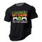 Herren Spiele Lustig Gamepad T Shirt Kurzarm T-Shirt 3D-Druck Rundhalsausschnitt Hemd Vintage Cool Party Festtage Heather Grey Schwarz Rote Sommer Frühling Bekleidung S M L XL XXL XXXL