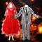 Käfersaft Beetlejuice 2 Zombie Lydia Deitz Cosplay Kostüm Halloween-Gruppenkostüme für Paare Erwachsene Herren Damen Klassisch Zeitlos Hochzeitsfeier Halloween Karneval Maskerade Einfaches