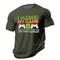 Herren Spiele Lustig Gamepad T Shirt Kurzarm T-Shirt 3D-Druck Rundhalsausschnitt Hemd Vintage Cool Party Festtage Heather Grey Schwarz Rote Sommer Frühling Bekleidung S M L XL XXL XXXL