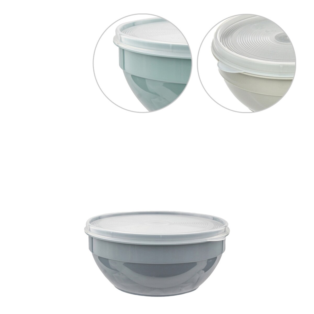 3er Set Vorratsdosen 2,5 L – groß, bunt, mit Deckel, mikrowellengeeignet Image