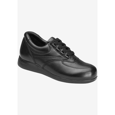 Wide Width Women's Blazer Slip On Shoe by Drew in Black Leather (Size 12 W)