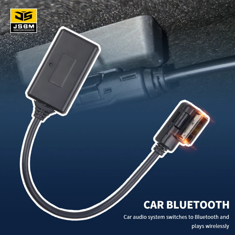 JSBM Bluetooth fürs Auto, kabelloser AUX-Adapter, AMI Bluetooth-Musikadapter für Audi Volkswagen MMI 3G MDI, Audi A3 A4 B6 A7 R7 Q5 Q7 A6L A8L, für Auto-Bluetooth-Moduladapter Image