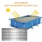 TarLII-Couverture de Piscine Solaire, Film d'Isolation Thermique, Accessoires pour Piscine