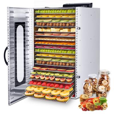 Food Dehydrator 20 Stainless Steel Trays, Food Dryer Machine for Fruit, Vegetables and Meat - 20-tray