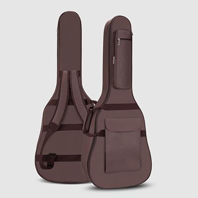 TEMU 10mm Thick Padding Waterproof Acoustic Guitar Gig Bag For 40 41inch Acoustic Guitar With Neck Strap, Soft Guitar Case