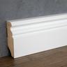 Sockelleiste Berliner Profil 19 x 58 x 2500 mm mdf Fußleiste Weiß - Proviston