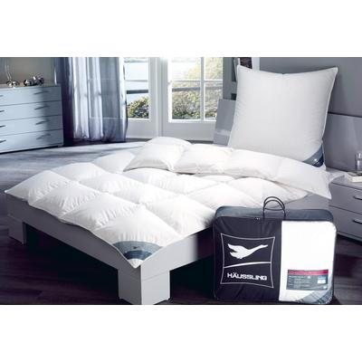 Daunenbettdecke HAEUSSLING "Königstraum 60/40", weiß, B:220cm L:240cm, Bezug: 100% Baumwolle. Füllung: 60% Daunen, 40% Federn, Bettdecken Image