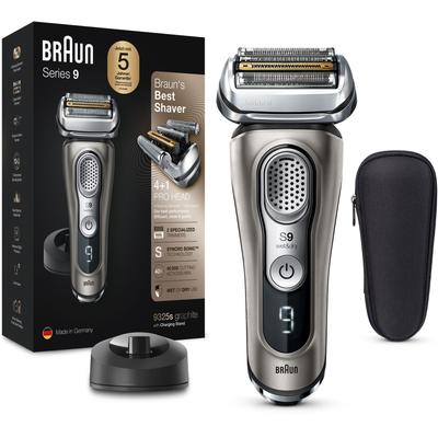 Elektrorasierer BRAUN "Series 9 9325s" grau (grafit) Wet&Dry, Stoff-Etui