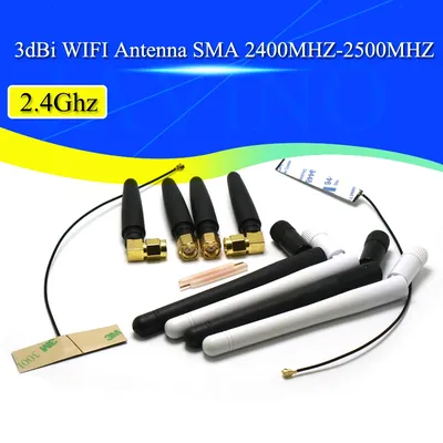 2-20PCS 2.4Ghz 3dbi WIFI Antenna 2.4G RP SMA Male Universal Antennas Amplifier WLAN Router Antenne