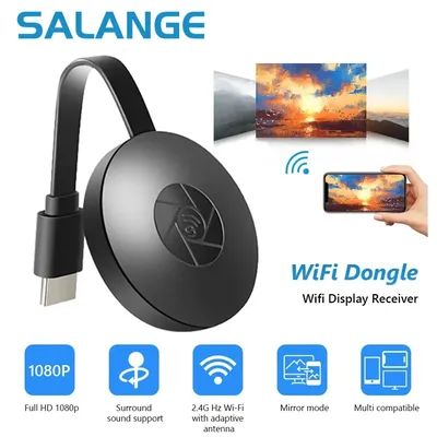 Salange G2 Miracast TV Dongle Wifi Wireless TV Stick Supoort HDMI-Compatible 1080P Mirror Screen
