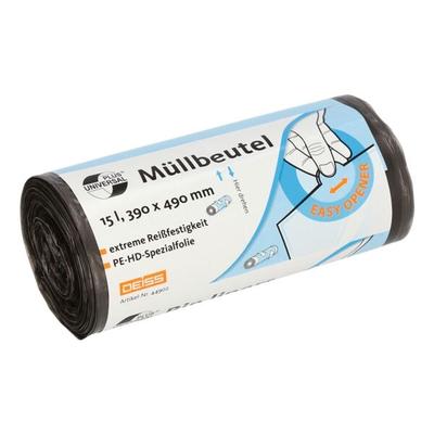 Deiss 15 L Müllbeutel grau UNIVERSAL PLUS® 50 Stück grau, 39x60 cm