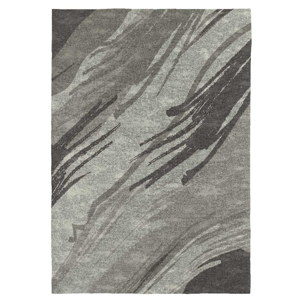 Tapis de salon en fibres naturelles gris 160x230 cm