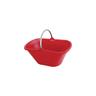 Cesta raccolta ovale manico fisso Stefanplast ppl/acciaio rosso lt 25 (10 pezzi) Stefanplast