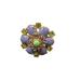 J. Crew Jewelry | J Crew Statement Ring - Purple And Green Flower With Gold Tone Band | Color: Gold/Purple | Size: Os