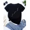 Femmes Kawaii chats imprimer été mignon femmes T-shirt drôle dessin animé T-shirt femme Ullzang T-shirt 90s mode Style coréen haut T-shirt