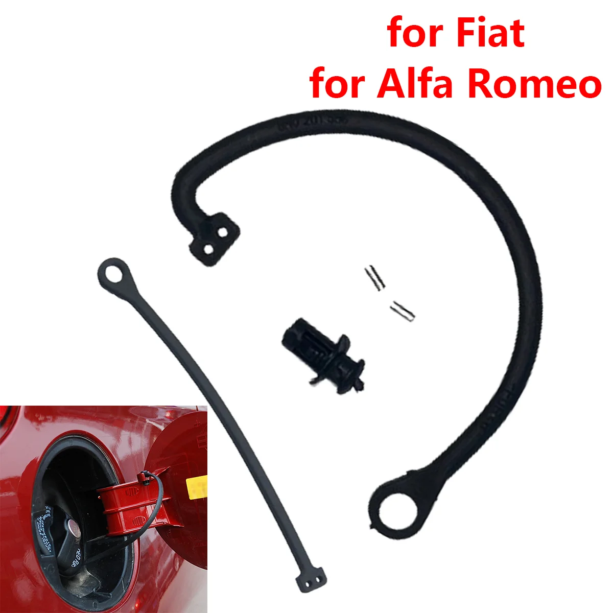 Für Fiat 500 Grande Punto Bravo Doblo für Alfa Romeo Auto Tankdeckel Abdeckung Kabel Linie Seil Ring Image