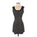 Divided by H&M Casual Dress - Mini Scoop Neck Sleeveless: Black Hearts Dresses - Women's Size X-Small