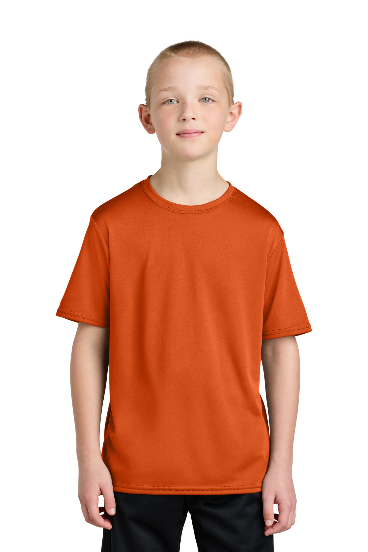 Port & Company PC380Y Youth Performance Top in Deep Orange size Small | Polyester