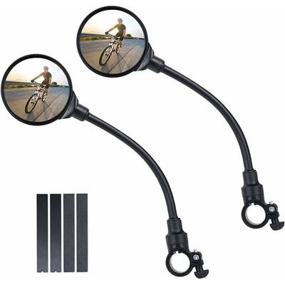 Ulisem - Fahrrad-Rückspiegel, 2 Weitwinkel-Fahrradspiegel, 360° drehbar, konvexe Image