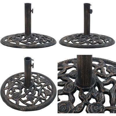 Vidaxl - Sonnenschirmständer Bronze 12 kg 48 cm Gusseisen - Sonnenschirmständer Image