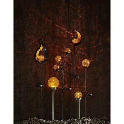 Star - LED-Solarstab 'Melilla'Flamme 1 amber led