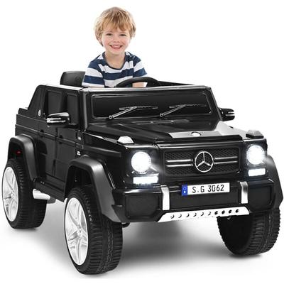 COSTWAY 12V Mercedes-Benz Maybach Kinderauto mit 2,4G-Fernbedienung, Elektroauto mit MP3, Musik, Image