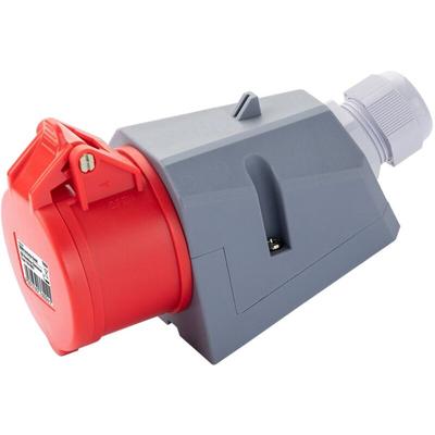 Cee Wanddose Starkstrom 5-pol. 16A 400V IP44 Starkstromsteckdose Wand Steckdose Image