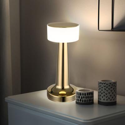 Globo - Tischleuchte Tischlampe Schlafzimmerlampe dimmbar Leseleuchte Wohnzimmerlampe, Kunststoff Image