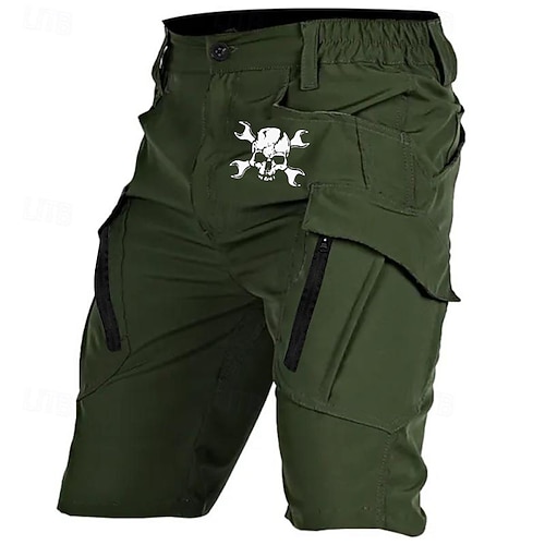 Herren Grafik Druck Kostüme Cargo Shorts Arbeits Shorts Mid Waist Streetwear Neuheit Lässig Täglich Ausgehen Mit Kordelzug Seitentaschen Elastischer Bund Designer Kleidung Apparel Image