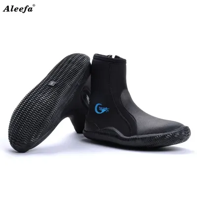 5MM rubber diving boots slip waterproof shoes for wetsuit fishing snorkeling,warming swimming