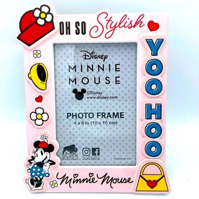 Disney Accents | Hp! Minnie Mouse Photo Frame For A 4 X 6 Photo | Color: Pink | Size: Os