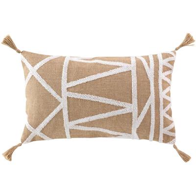 Dekoratives Kissen aus Jute und Baumwolle asmara, 30 x 50 cm Image