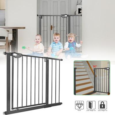 Uisebrt - Türschutzgitter Ohne Bohren Treppenschutzgitter für Kinder 95-105cm breit, Auto-Close