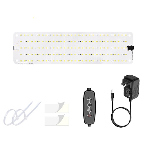 LED-Pflanzenpanel-Licht, ultradünn, Vollspektrum, dimmbar, Timer, Pflanzenlichter unter dem Schrank, Wachstumslampe für Zimmerpflanzen, Rack Image