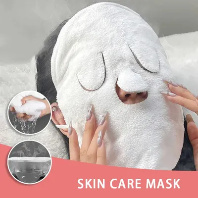 Skin Care Mask Cotton Hot Compress Towel Wet Compress Steamed Face Towel Opens Skin Pore Clean