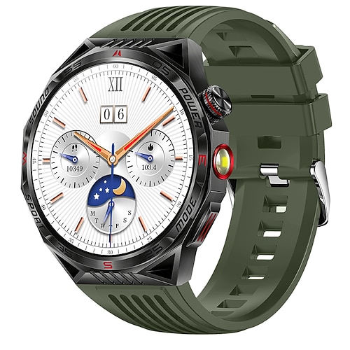 torcia elettrica a led smart watch da uomo ht28 sport all'aria aperta luce laser bluetooth bussola parlante smart watch con batteria di grandi dimensioni da 450 mAh