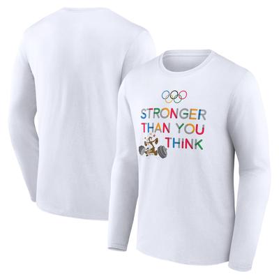 The Olympic Collection x Looney Tunes Gewichte-T-Shirt mit Typografie-Grafik – Weiß – Junior Image