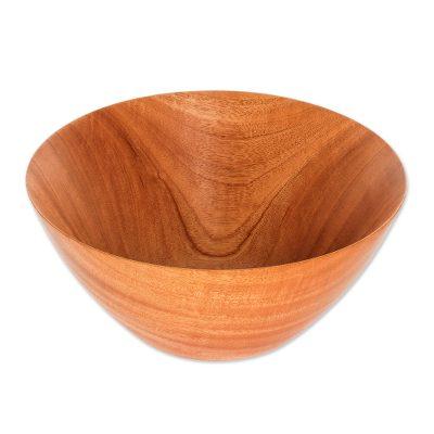 To the Table,'Food-Safe Mahogany Serving Bowl (9 Inch)'