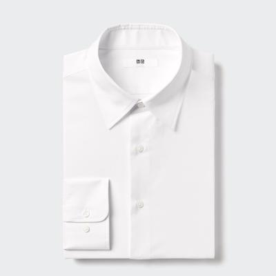 Uniqlo - Cotton Fine Cloth Easy Care Regular Fit Shirt - White - XL