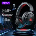 EKSA E900 X Cuffie wireless da 5,8 GHz Cuffie da gioco cablate 7.1 Gamer con microfono ENC 15 ms Bassa latenza 3 modalità per PC/PS4/PS5/Xbox