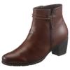 Stiefelette GABOR, Damen, Gr. 44, braun (cognac), Kalbsleder, used, klassisch, Schuhe, Trichterabsatz, Ankleboots mit Hovercraft Luftkammer-Laufsohle