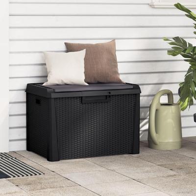 vidaXL Patio Storage Box Chest Blanket Case Outdoor Backyard Front Porch PP - 28.7" x 19.9" x 19.5"