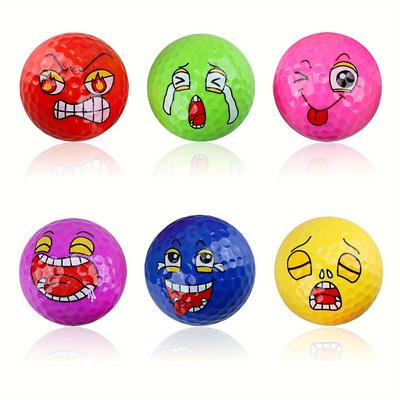 TEMU 6pcs/box Golf Balls, Creative Expression Golf Balls