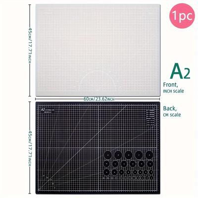 "TEMU Two-color A2 Cutting Mat, 23.62"x17.72" Cutting Board, Used For Office And School Supplies, Quilting, Paper Crafts, Clay Crafts, Crafts" Image