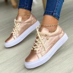 baskets blanches décontractées à lacets pour femmes avec semelle coussinée - chaussures de marche tendance au quotidien