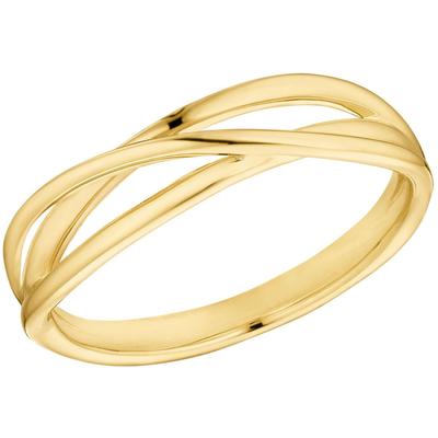 Fingerring S.OLIVER "2037826/-27/-28/-29" Gr. 54, gold (gelbgoldfarben), Fingerringe, Damen, 54, Silber 925 (Sterlingsil