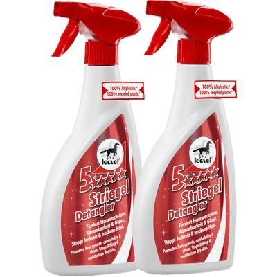 Leovet - 5-Sterne Striegel 2x550ml Mähnenstriegel Schweispray Mähnenspray Fell