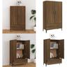 Vidaxl - Highboard Braun Eichen-Optik 70x31x115 cm Holzwerkstoff - Highboard - Highboards - Home &